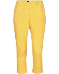 Damen Bekleidung Hosen und Chinos Cargohosen N°21 Baumwolle Cropped-Hosen in Gelb 