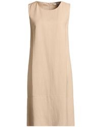 Fedeli - Midi Dress Viscose, Linen - Lyst