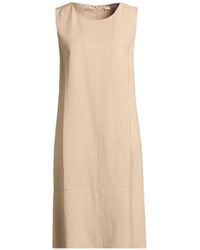 Fedeli - Midi Dress Viscose, Linen - Lyst