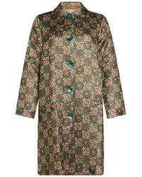 Siyu - Overcoat & Trench Coat Wool, Lurex, Silk, Nylon, Cotton - Lyst