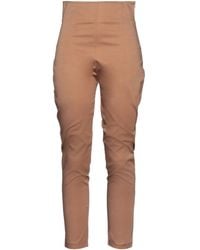 Kontatto - Camel Pants Cotton, Elastane - Lyst