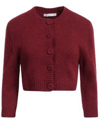 Mar De Margaritas - Burgundy Cardigan Acrylic, Polyamide, Polyester, Viscose, Wool - Lyst
