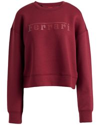Ferrari - Burgundy Sweatshirt Viscose, Polyurethane, Elastane - Lyst