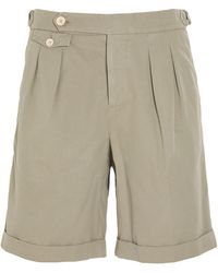 Brunello Cucinelli - Khaki Shorts & Bermuda Shorts Cotton - Lyst