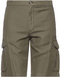 Eleventy - Military Shorts & Bermuda Shorts Cotton, Linen - Lyst