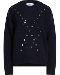 MSGM - Midnight Sweater Wool, Cashmere - Lyst