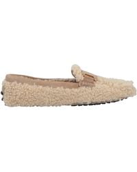 Tod's - Loafers Lambskin, Shearling - Lyst