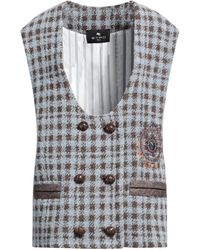 Etro - Tailored Vest Virgin Wool, Polyester, Acrylic, Alpaca Wool, Polyamide - Lyst