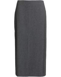 Hevò - Lead Midi Skirt Polyester, Virgin Wool, Elastane - Lyst