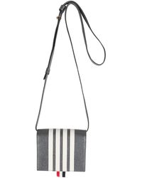 Thom Browne - Lead Crossbody Wallet Leather - Lyst