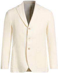 Caruso - Ivory Blazer Linen, Wool - Lyst
