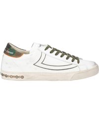 HTC - Military Sneakers Leather, Textile Fibers - Lyst