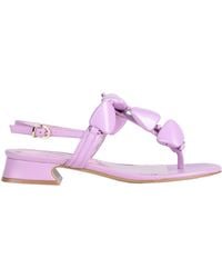 Luciano Barachini - Mauve Thong Sandal Leather - Lyst