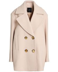 Pinko - Coat Wool, Nylon - Lyst