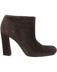 Ash - Dark Ankle Boots Leather - Lyst
