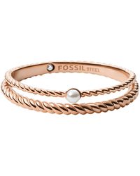 fossil silver rings for women