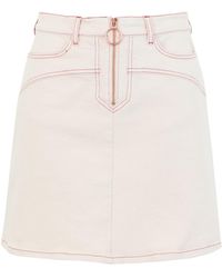 See By Chloé - Denim Skirt Cotton, Elastane - Lyst