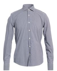 Ghirardelli - Charcoal Shirt Cotton, Polyamide, Elastane - Lyst