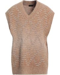 Roberto Collina - Camel Sweater Baby Alpaca Wool, Nylon, Wool - Lyst