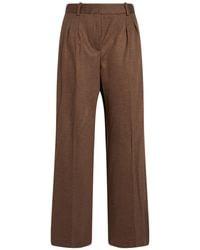Circolo 1901 - Dark Pants Virgin Wool, Cashmere, Polyamide - Lyst