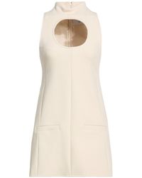 Courreges - Ivory Mini Dress Viscose, Polyamide, Wool, Elastane - Lyst