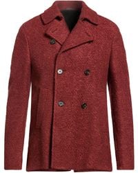 Tombolini - Rust Coat Polyester, Viscose, Wool - Lyst