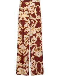 Amotea - Burgundy Pants Viscose - Lyst