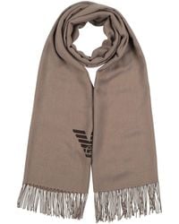 Emporio Armani - Khaki Scarf Polyester, Viscose - Lyst