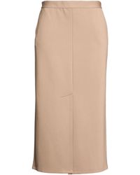 Max Mara - Camel Maxi Skirt Polyamide, Elastane - Lyst