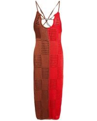 ANDERSSON BELL - Midi Dress Linen, Acrylic, Nylon - Lyst