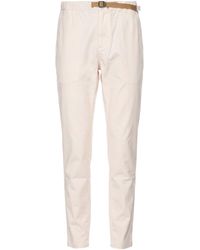White Sand - Cream Pants Cotton, Tencel, Silk, Elastane - Lyst