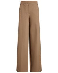 Max Mara - Khaki Pants Viscose, Polyamide, Elastane - Lyst