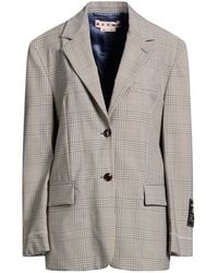 Marni - Blazer Polyester, Virgin Wool, Elastane - Lyst