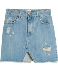 Berna - Denim Skirt Cotton - Lyst