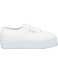white superga platform sneakers