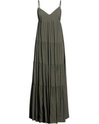 White Wise - Wise Military Maxi Dress Viscose, Linen - Lyst