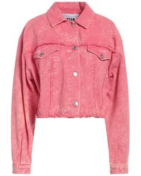 MSGM - Denim Outerwear Cotton - Lyst