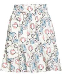 Maison Kitsuné - Mini Skirt Cotton - Lyst