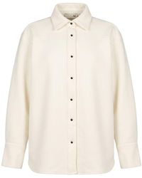 THE M.. - Ivory Jacket Cotton, Polyester - Lyst