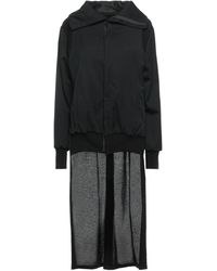 Yohji Yamamoto Wolle Cape mit Hand-Print in Schwarz Damen Bekleidung Mäntel Capes 