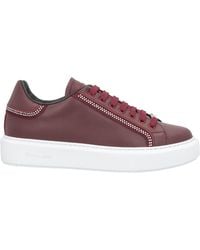 Pollini - Burgundy Sneakers Leather - Lyst