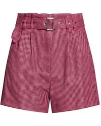 Liu Jo - Fuchsia Shorts & Bermuda Shorts Polyester, Viscose, Wool, Polyamide, Elastane - Lyst