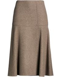 Agnona - Midi Skirt Cashmere, Wool - Lyst