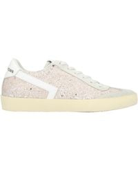 Leather Crown Trainers - Pink