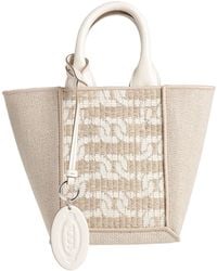 Tod's - Handbag Textile Fibers, Leather - Lyst
