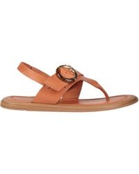 Shaddy - Tan Thong Sandal Leather - Lyst
