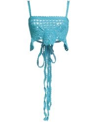 Alanui - Azure Top Cotton - Lyst