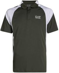 EA7 - Military Polo Shirt Polyester - Lyst