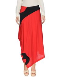 Y-3 Knee Length Skirt - Red