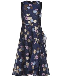Save 69% Peter Pilotto Synthetic Floral-print Dress in Black Womens Dresses Peter Pilotto Dresses 